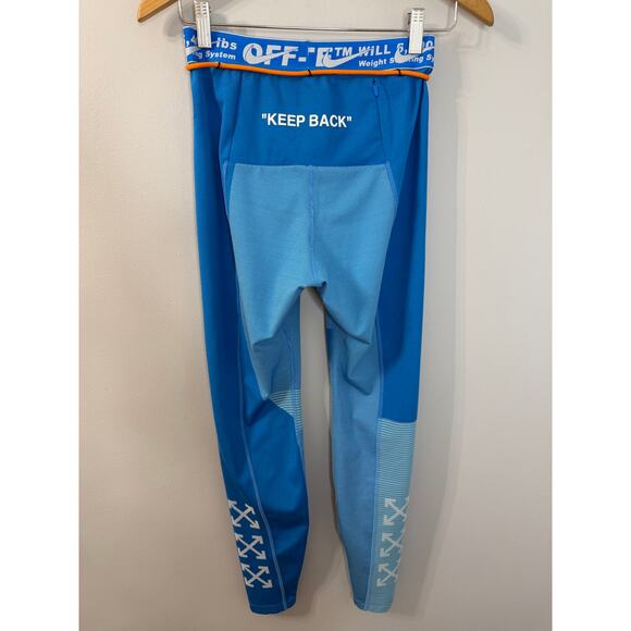 Off-White x Nike NRG As Easy Run Tight Blue Gaze Stretch Women's Sz M - Picture 7 of 10